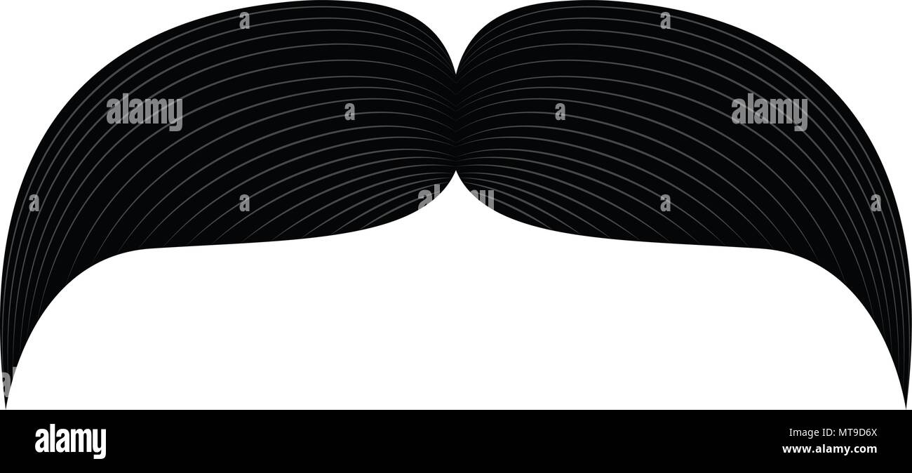Isolated retro mustache Stock Vector