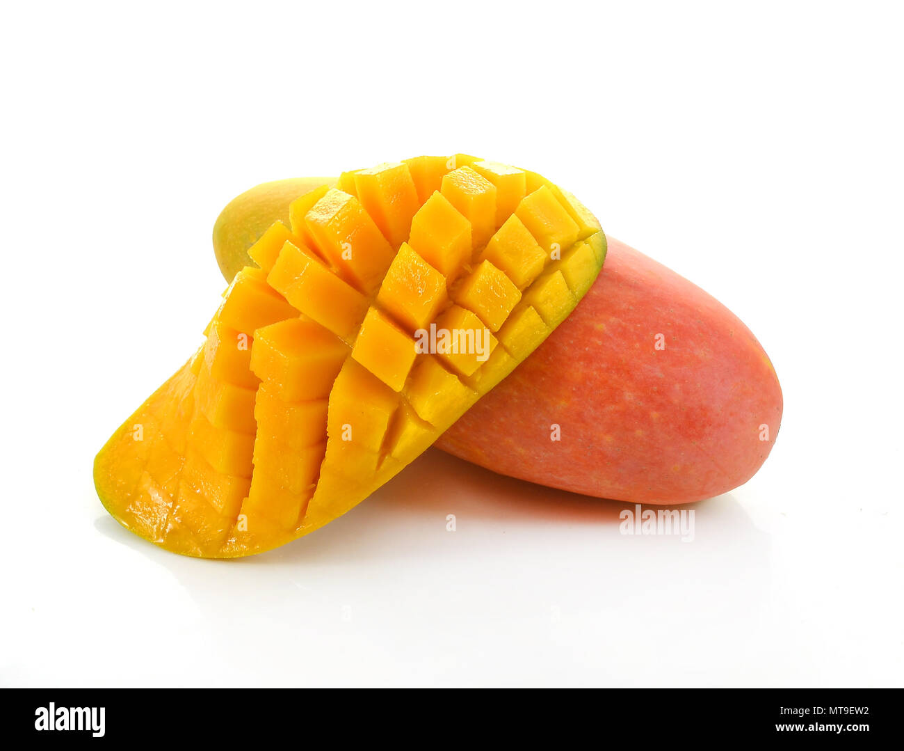 Mango Isolated On White Background Stock Photo Alamy