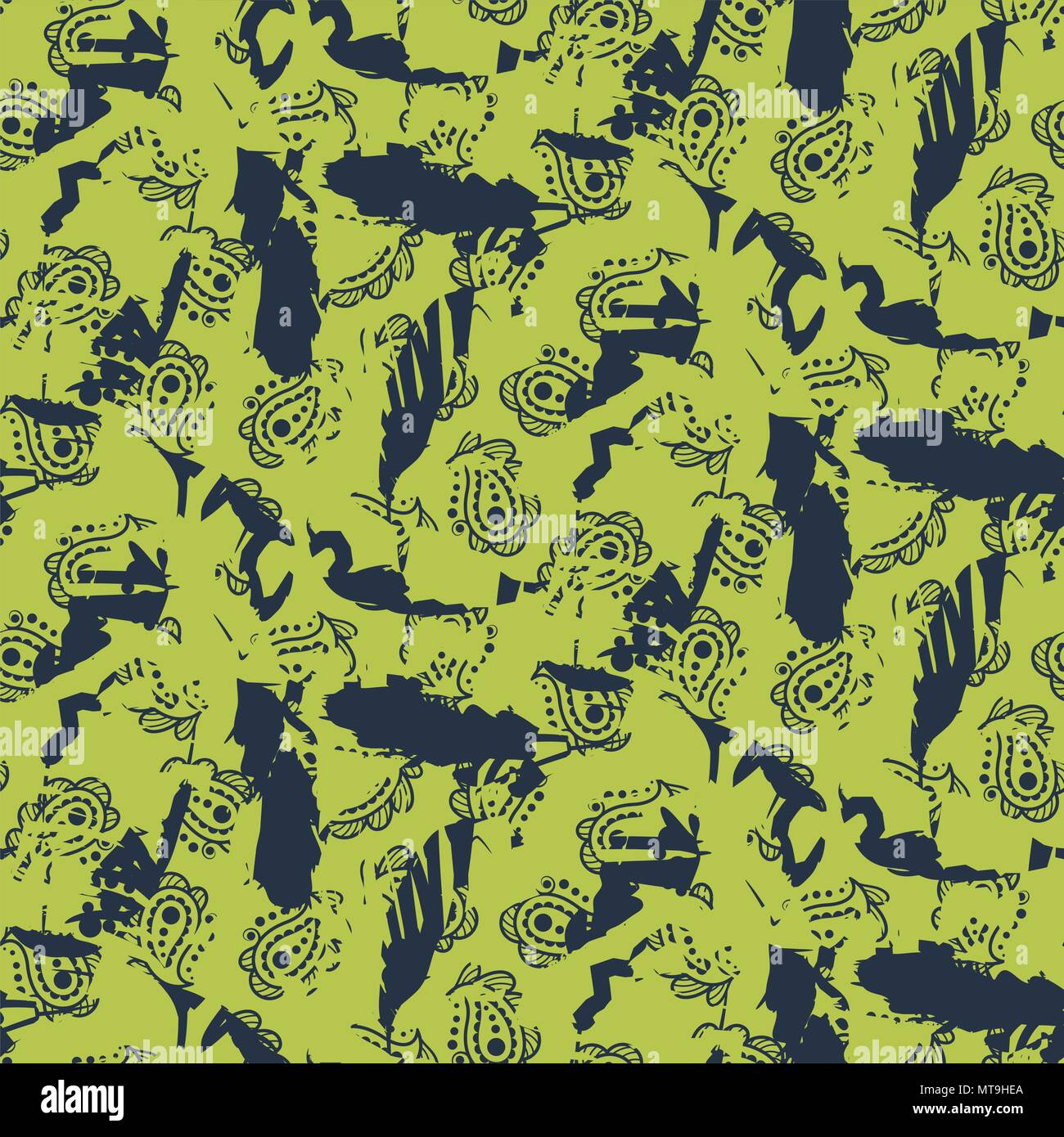 Abstract green and blue pattern texture. Stock Vector