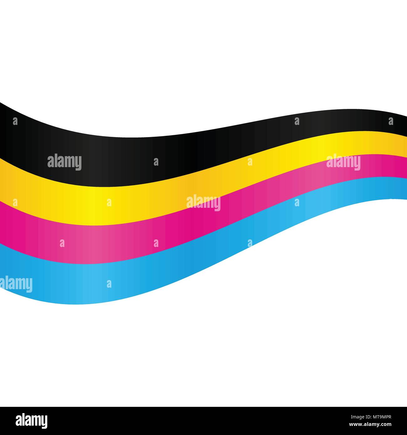 CMYK Stripe Line Swoosh Element Vector Background Graphic Design Template Stock Vector