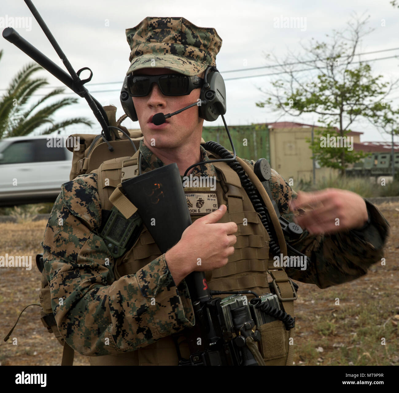MARINE CORPS BASE CAMP PENDLETON, Calif. Cpl. Seth Gordon, a field radio operator with the