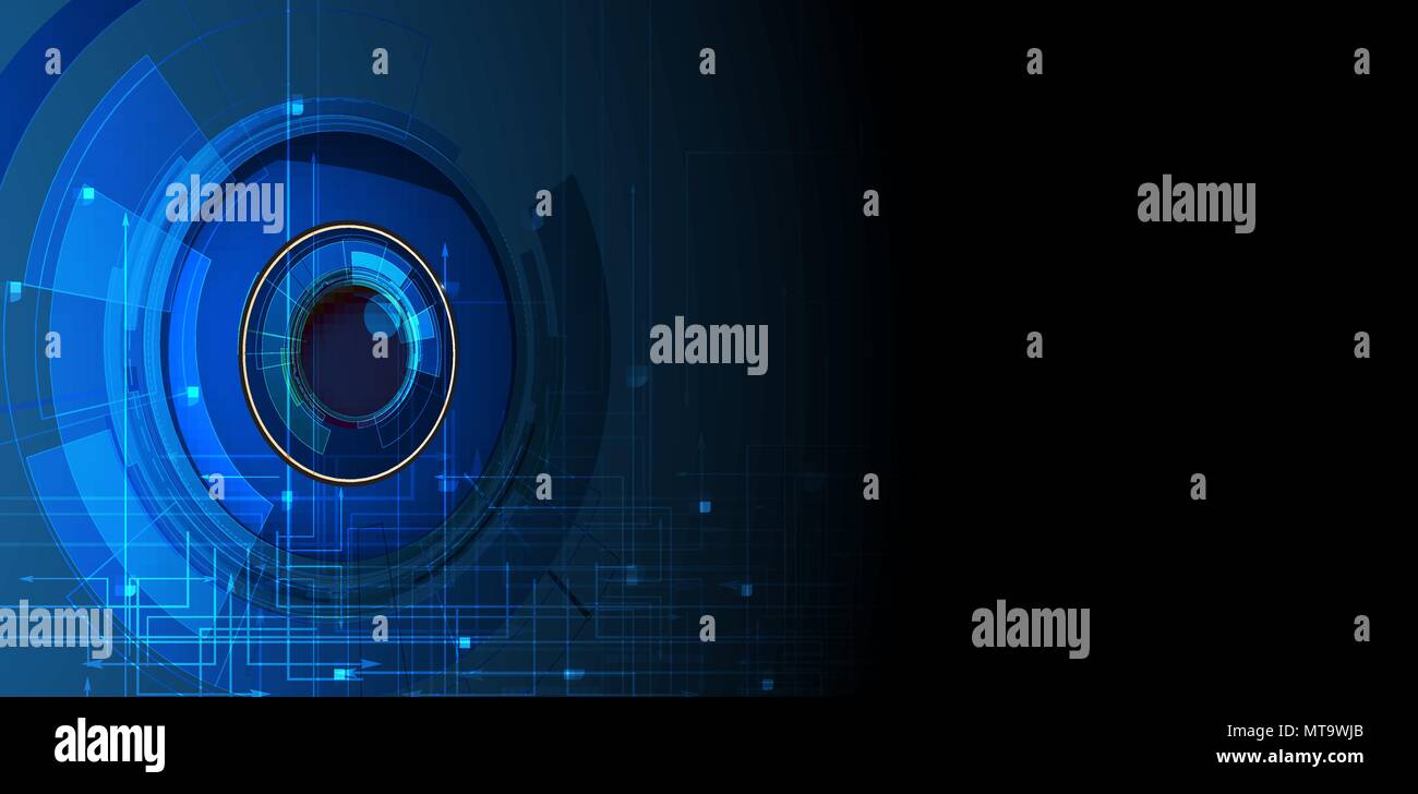 Digital technology world. Business virtual concept Stock Vector Image ...