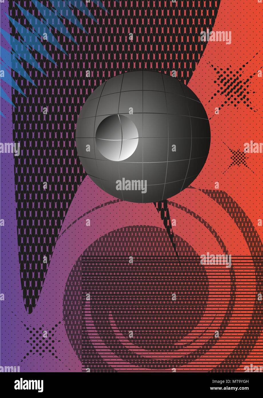 abstract background vector lines and balls Stock Vector Image & Art - Alamy