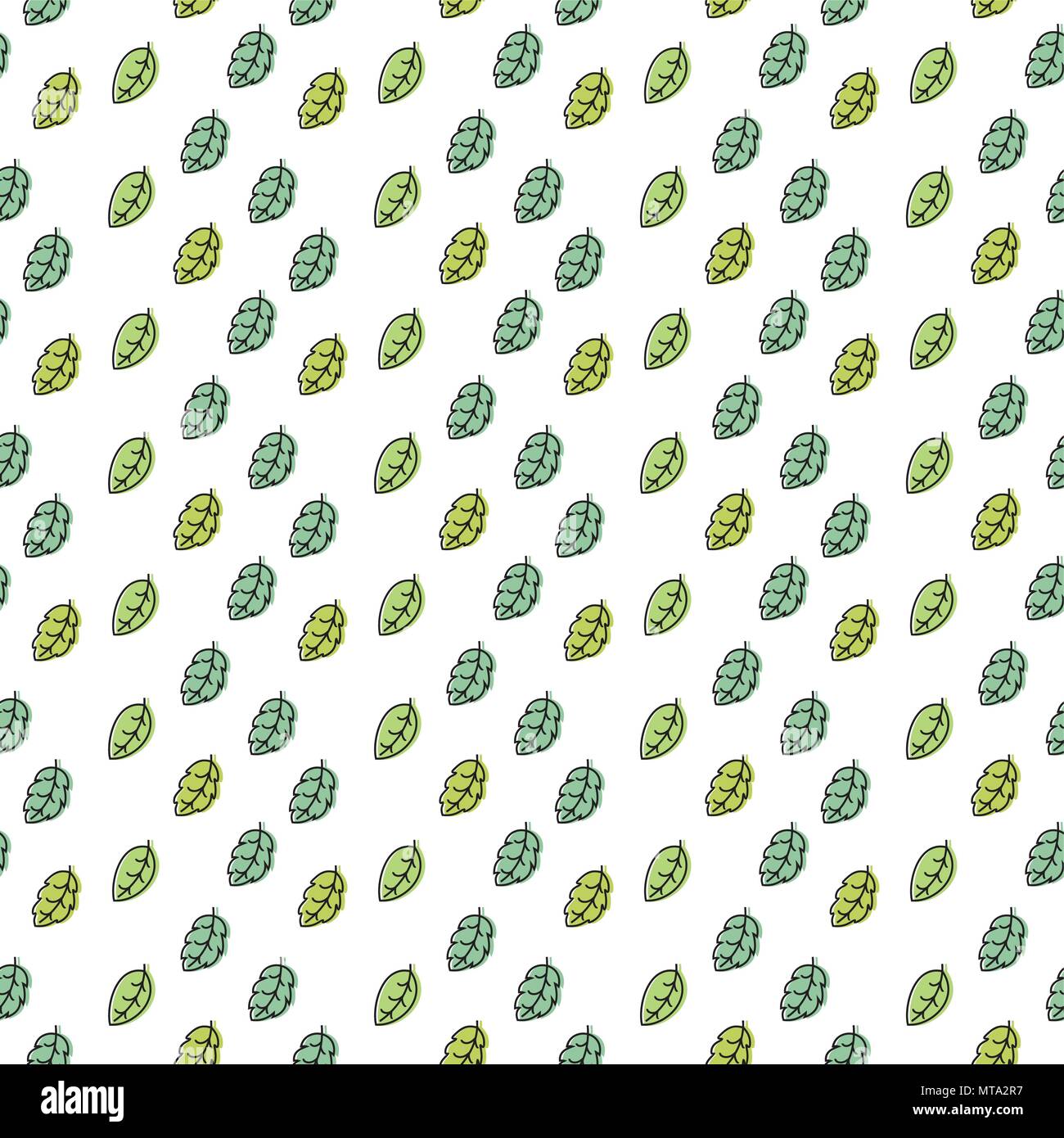Green leaves seamless pattern Stock Vector Image & Art - Alamy