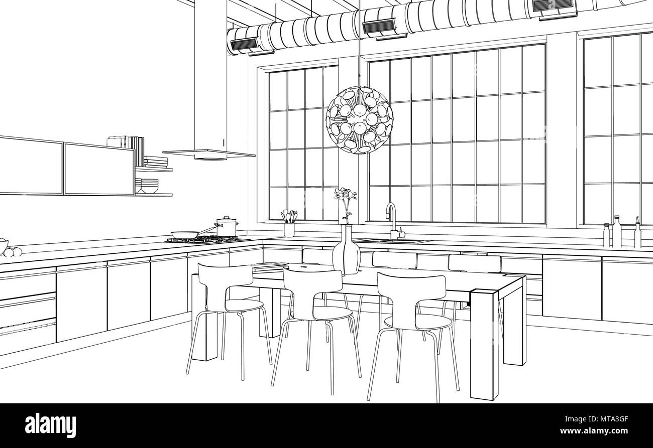 interior-design-modern-kitchen-drawing-plan-MTA3GF.jpg