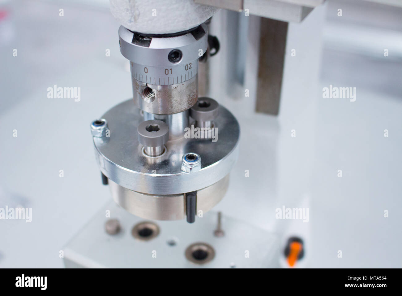 Manual press used to assembly parts in automotive industry Stock Photo