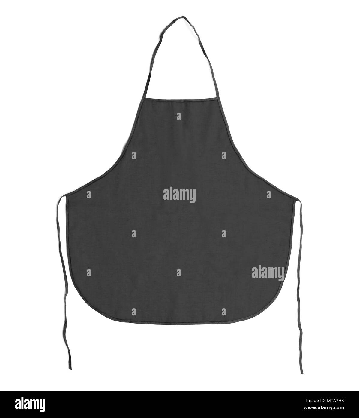 Kitchen apron. Front view. Isolated on a white background Stock Photo