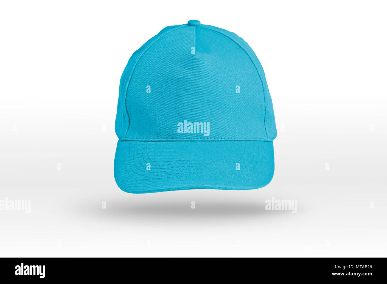 Blue Baseball Cap on a white background Stock Photo Alamy