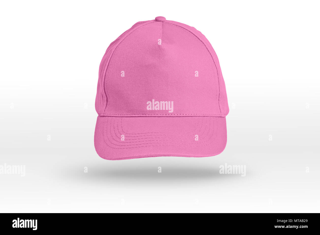 Pink Baseball Cap on a white background Stock Photo - Alamy
