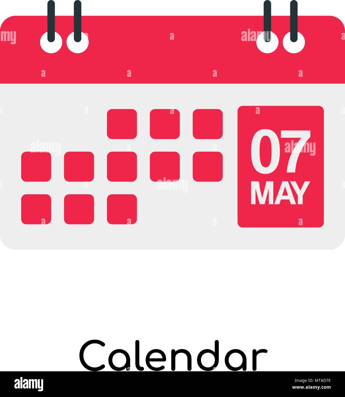 Calendar icon isolated on white background for your web and mobile app ...