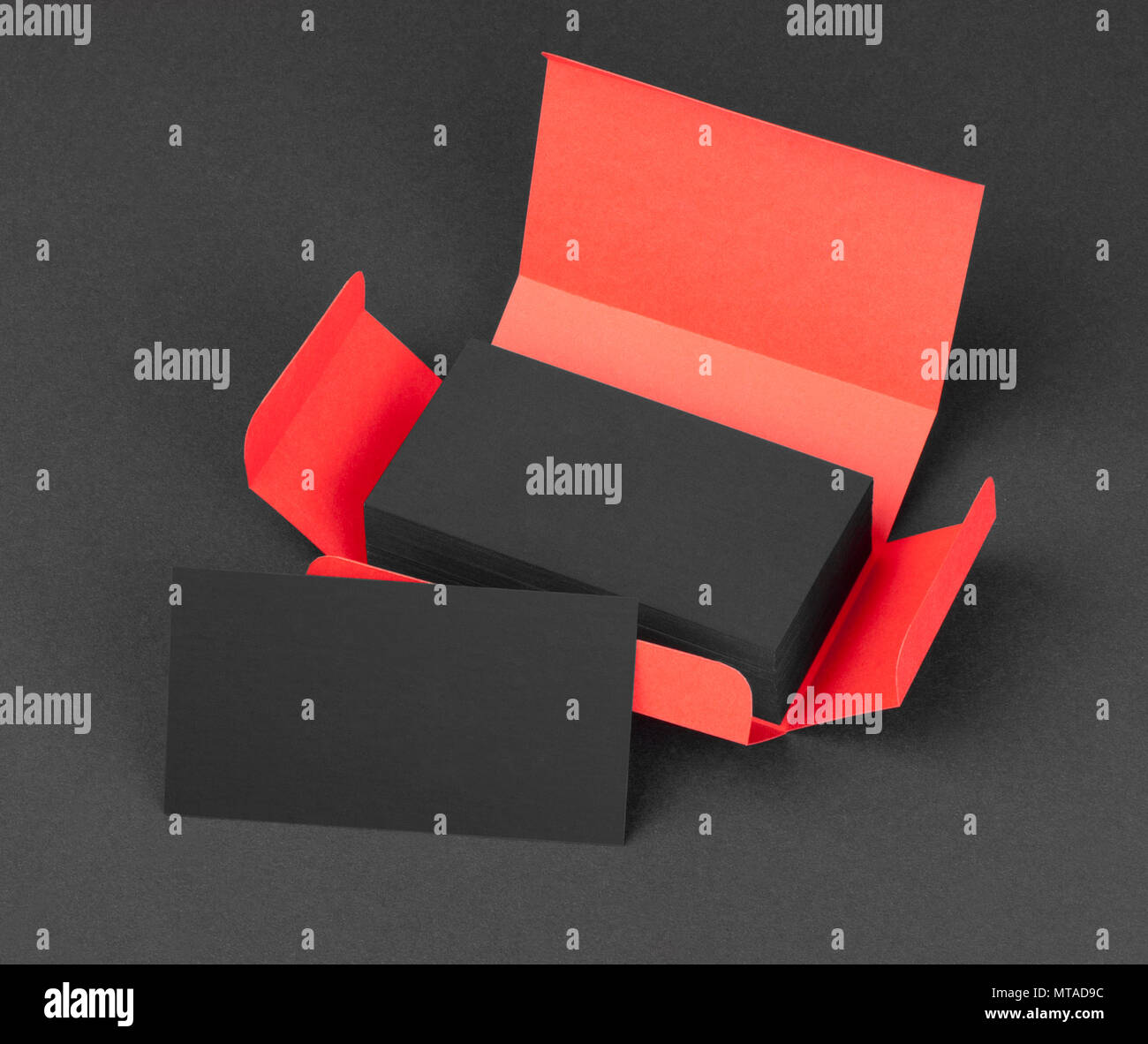 Box blank business cards stack hires stock photography and images Alamy