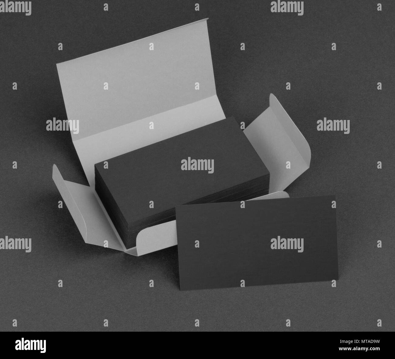 Box blank business cards stack hires stock photography and images Alamy