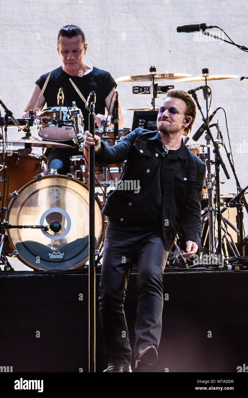 © Licensed to Alamy. 09/07/2017. Twickenham Stadium, London, UK. U2