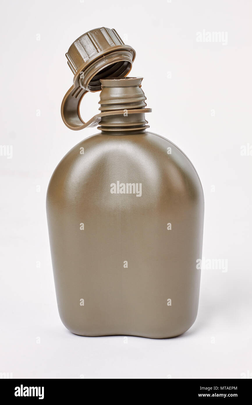 Military water canteen Stock Photo - Alamy