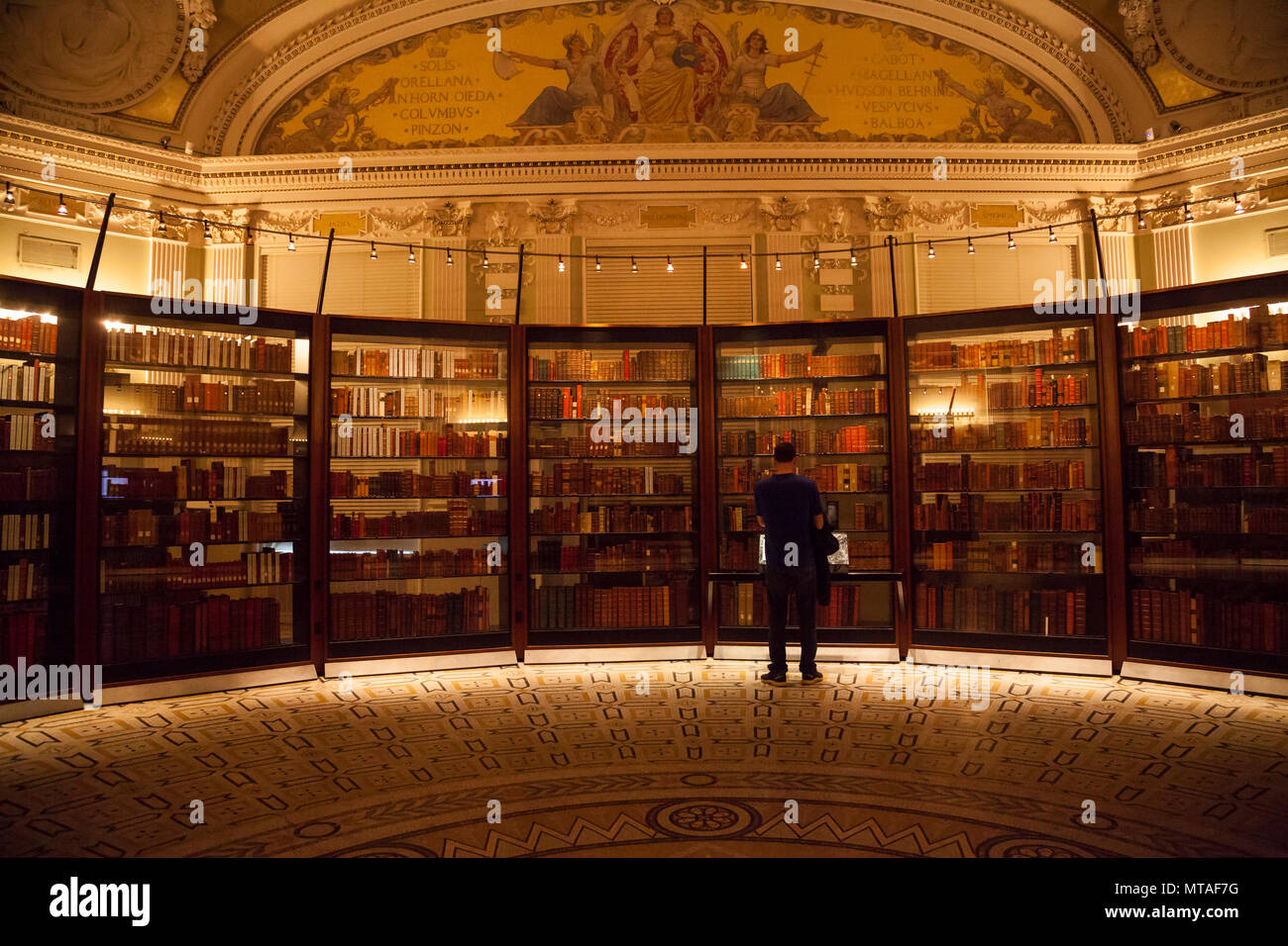 Inside the Library of Congress, Washington DC, USA Stock Photo