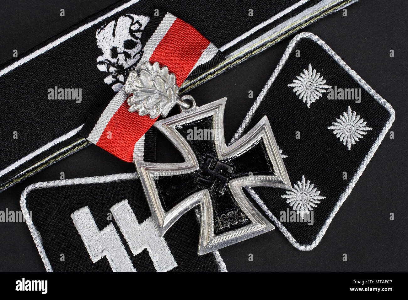 WW2 German Waffen-SS military insignia Stock Photo