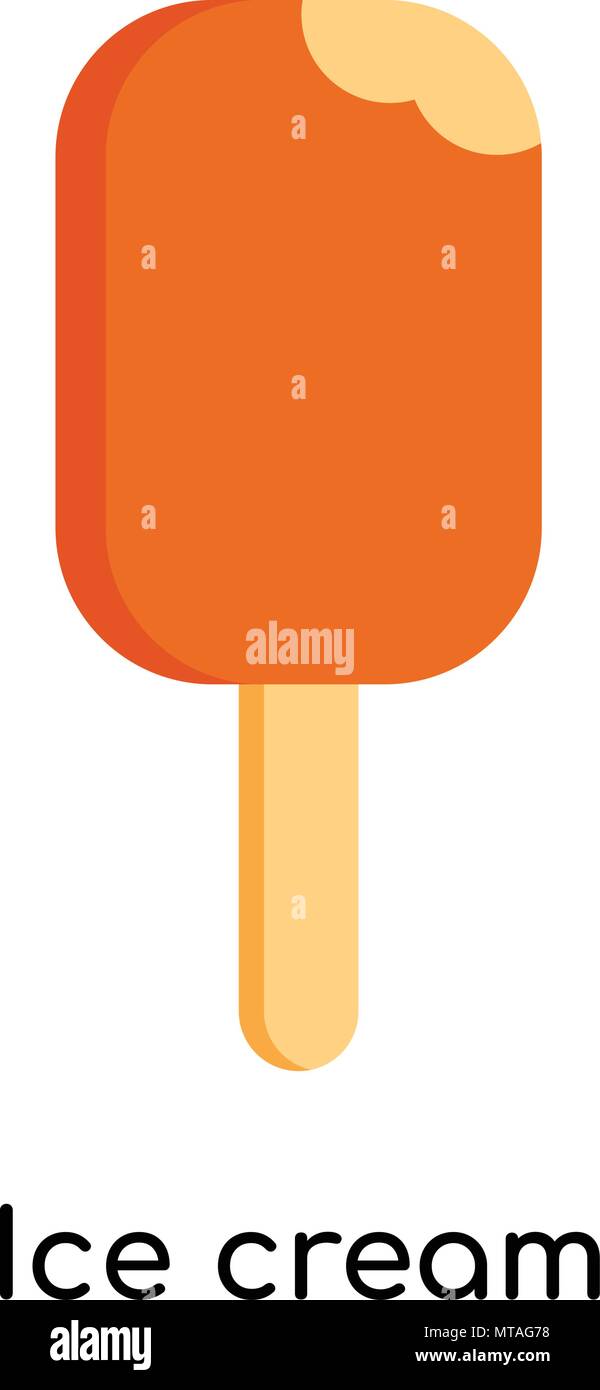 Ice cream icon isolated on white background for your web and mobile app design Stock Vector