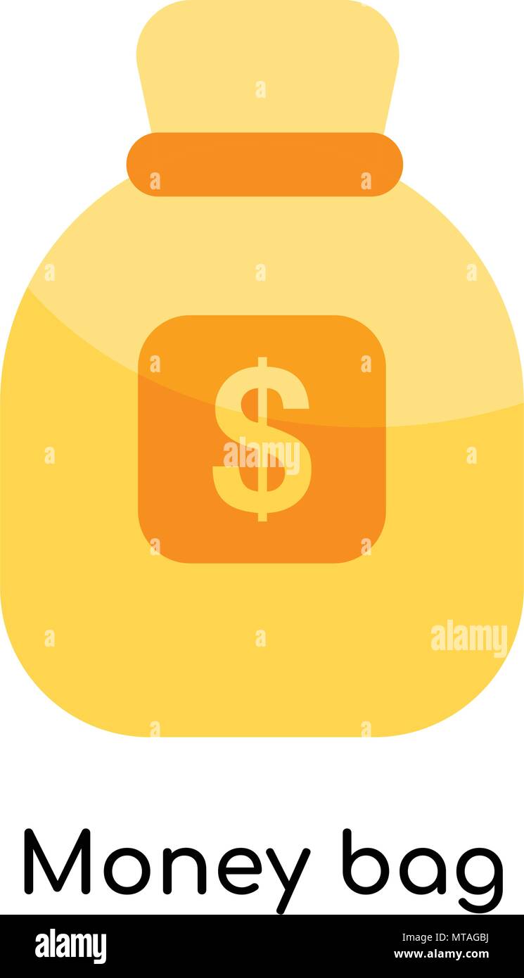 Money bag icon isolated on white background for your web and mobile app ...