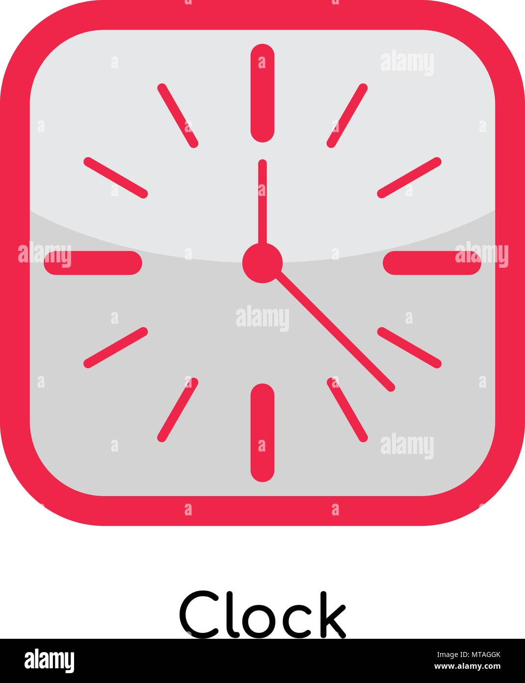 Clock icon isolated on white background for your web and mobile app ...