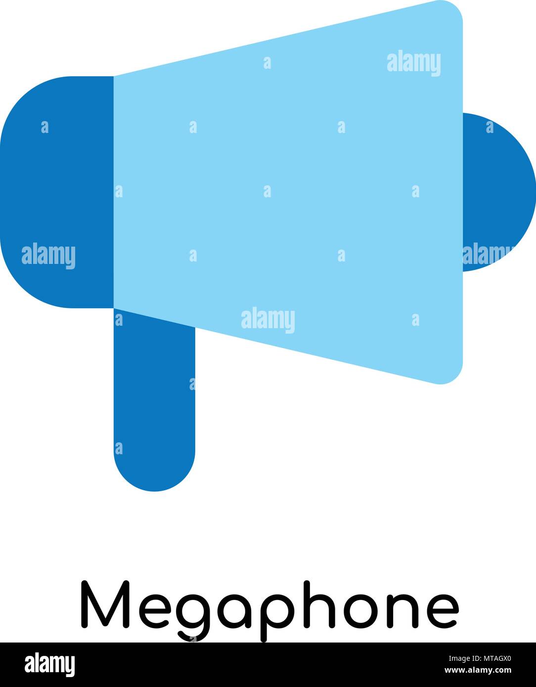 Megaphone icon isolated on white background for your web and mobile app ...