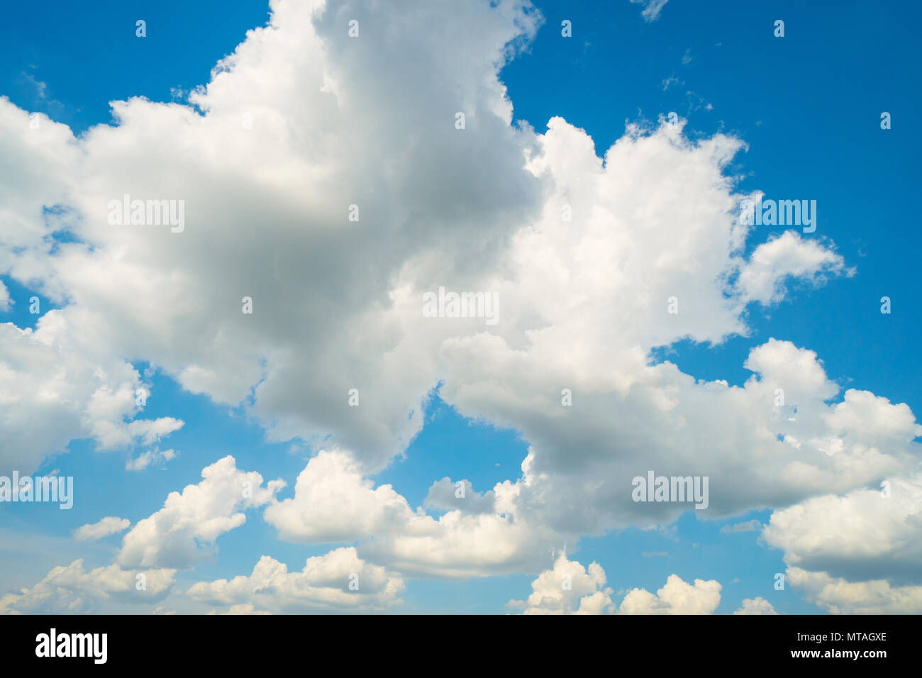 white clouds on the blue sky Stock Photo Alamy