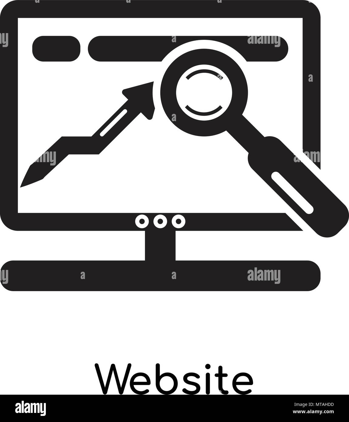 Website icon isolated on white background for your web and mobile app ...