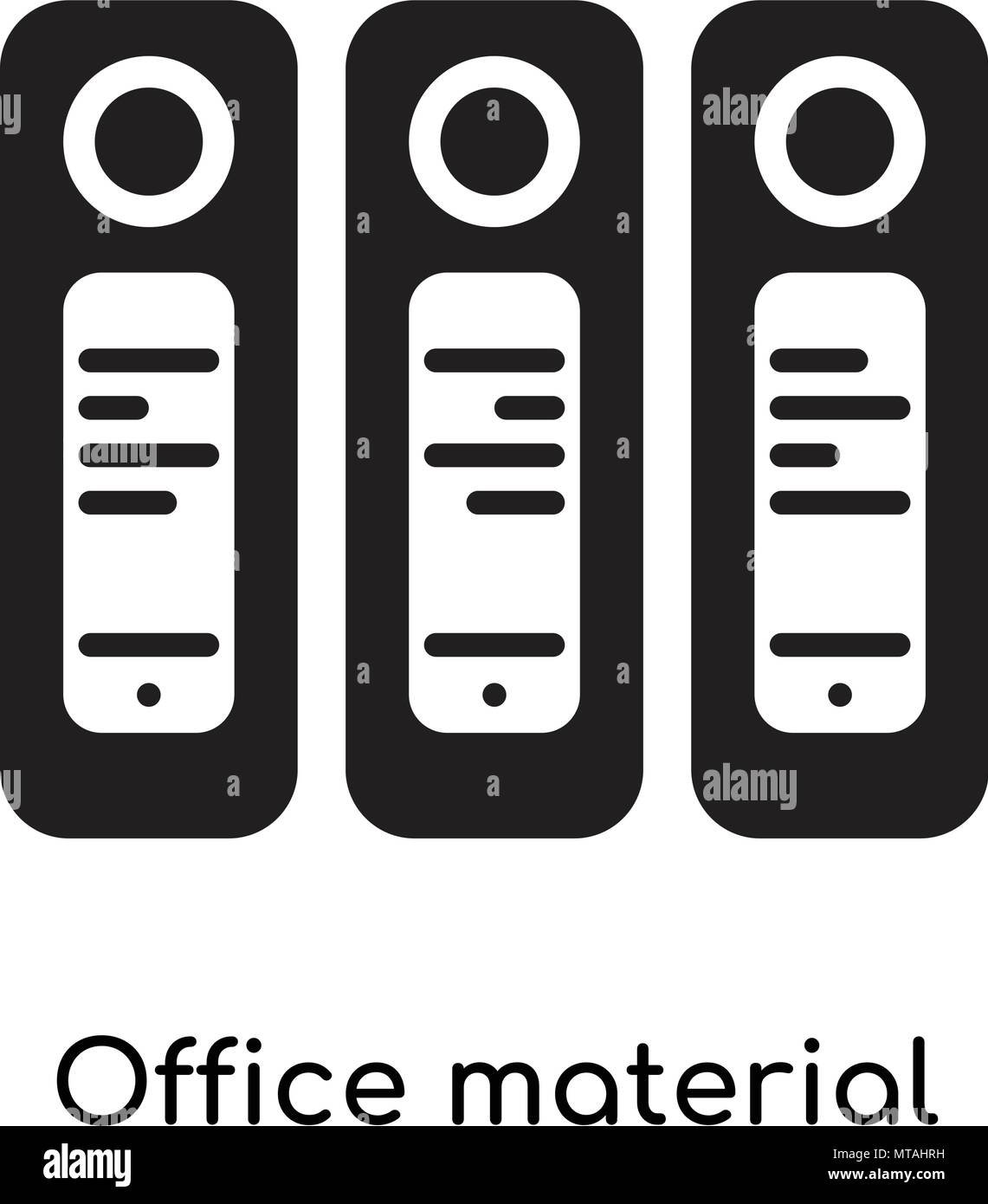 Office material icon isolated on white background for your web and