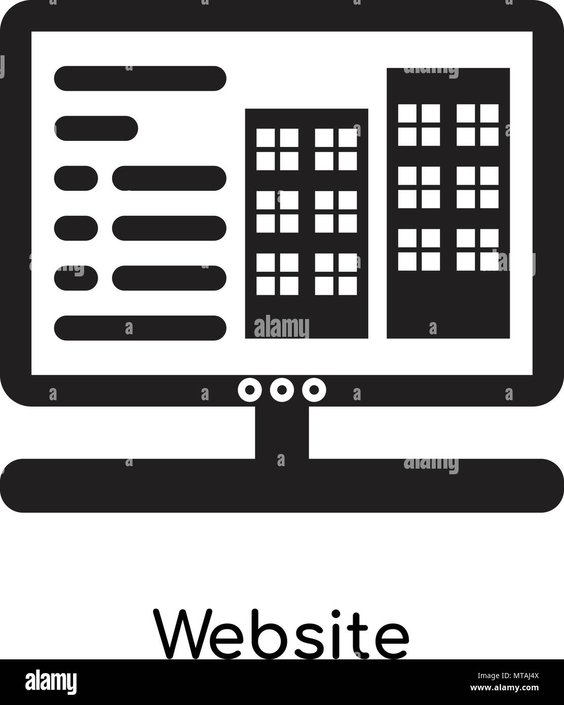 Website icon isolated on white background for your web and mobile app ...