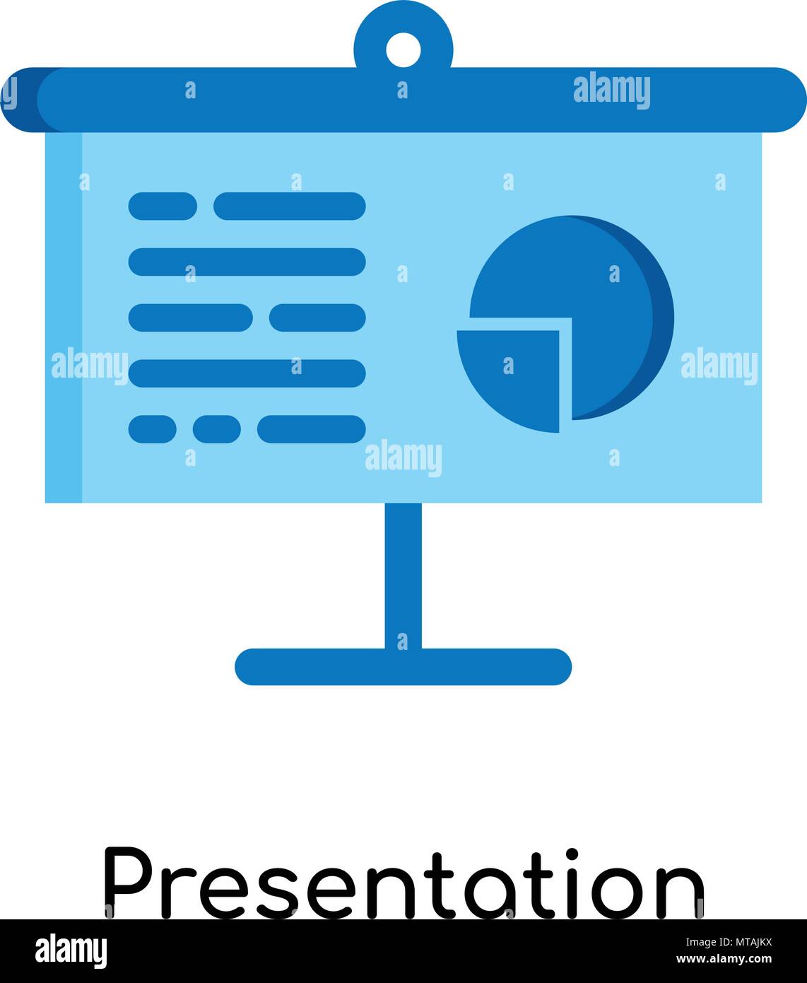 Presentation icon isolated on white background for your web and mobile ...