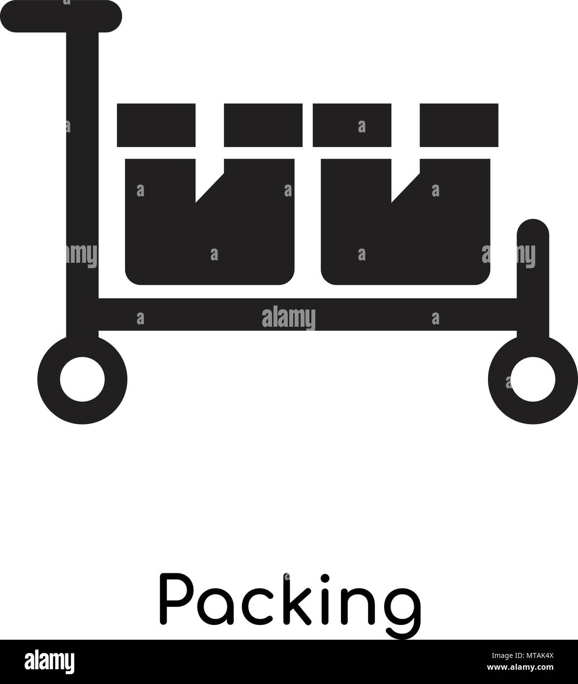 Packing icon isolated on white background for your web and mobile app ...