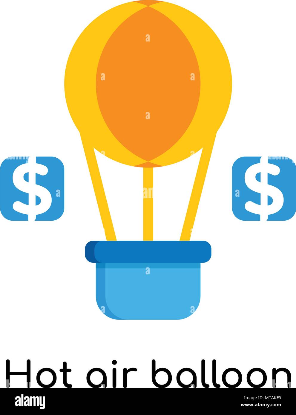Hot air balloon icon isolated on white background for your web and ...