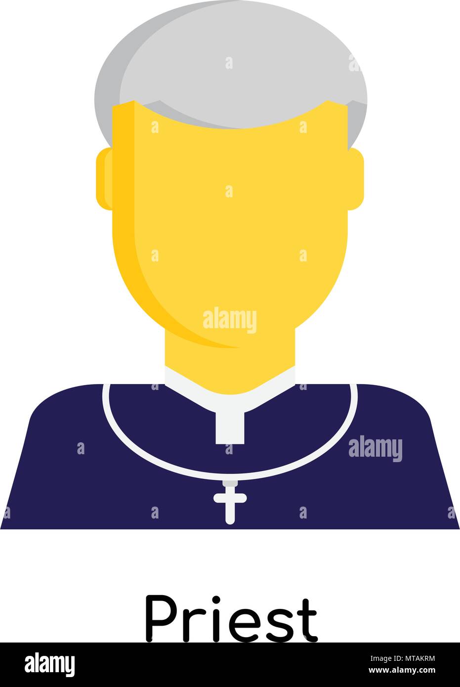 Priest icon isolated on white background for your web and mobile app ...