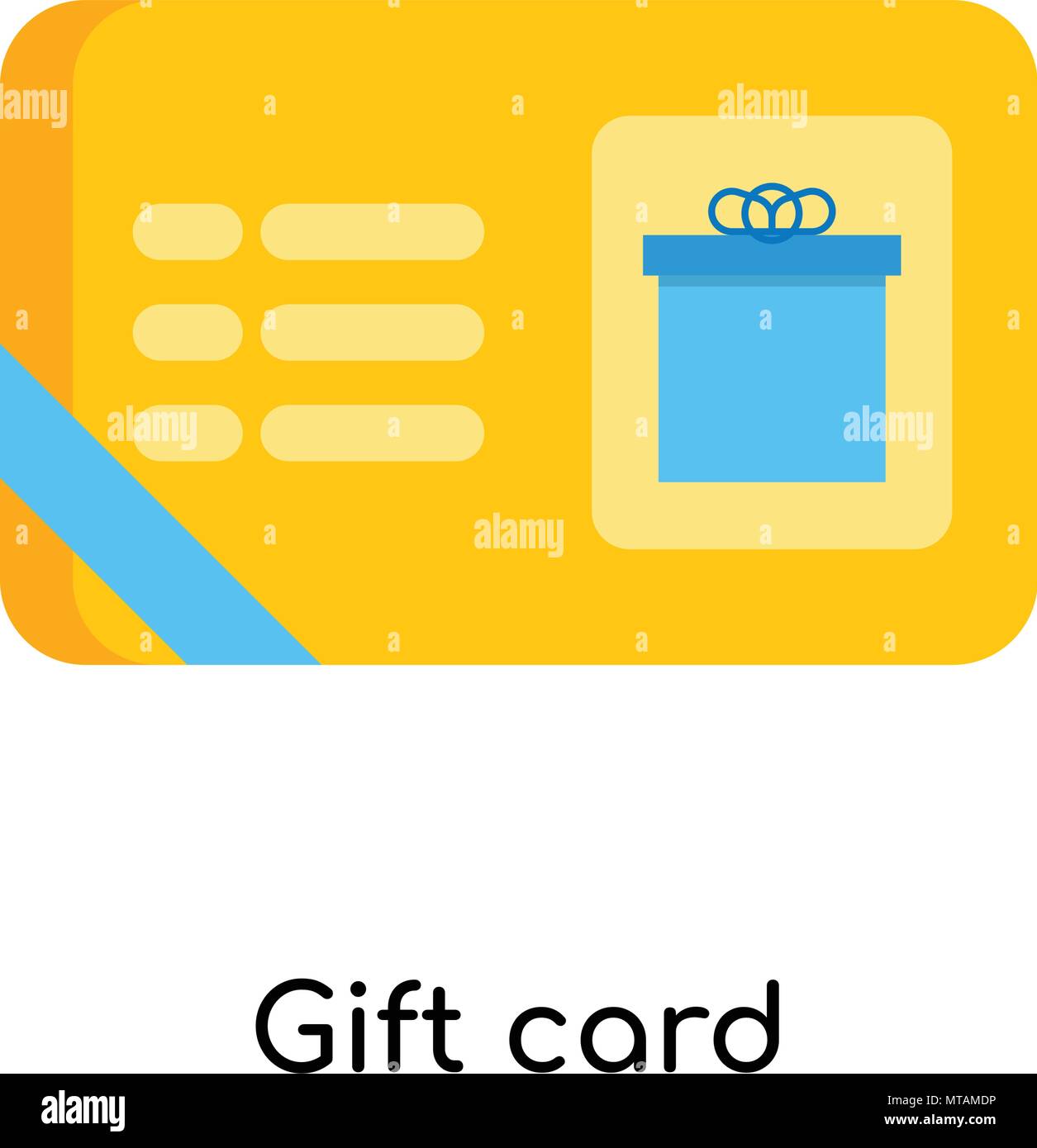 Gift card icon isolated on white background for your web and mobile app ...