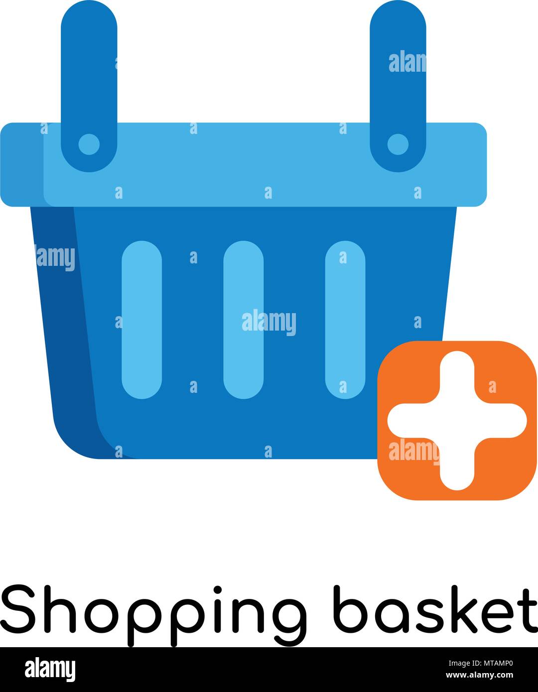 Shopping basket icon isolated on white background for your web and ...