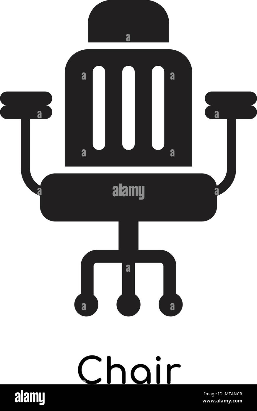 Chair icon isolated on white background for your web and mobile app ...