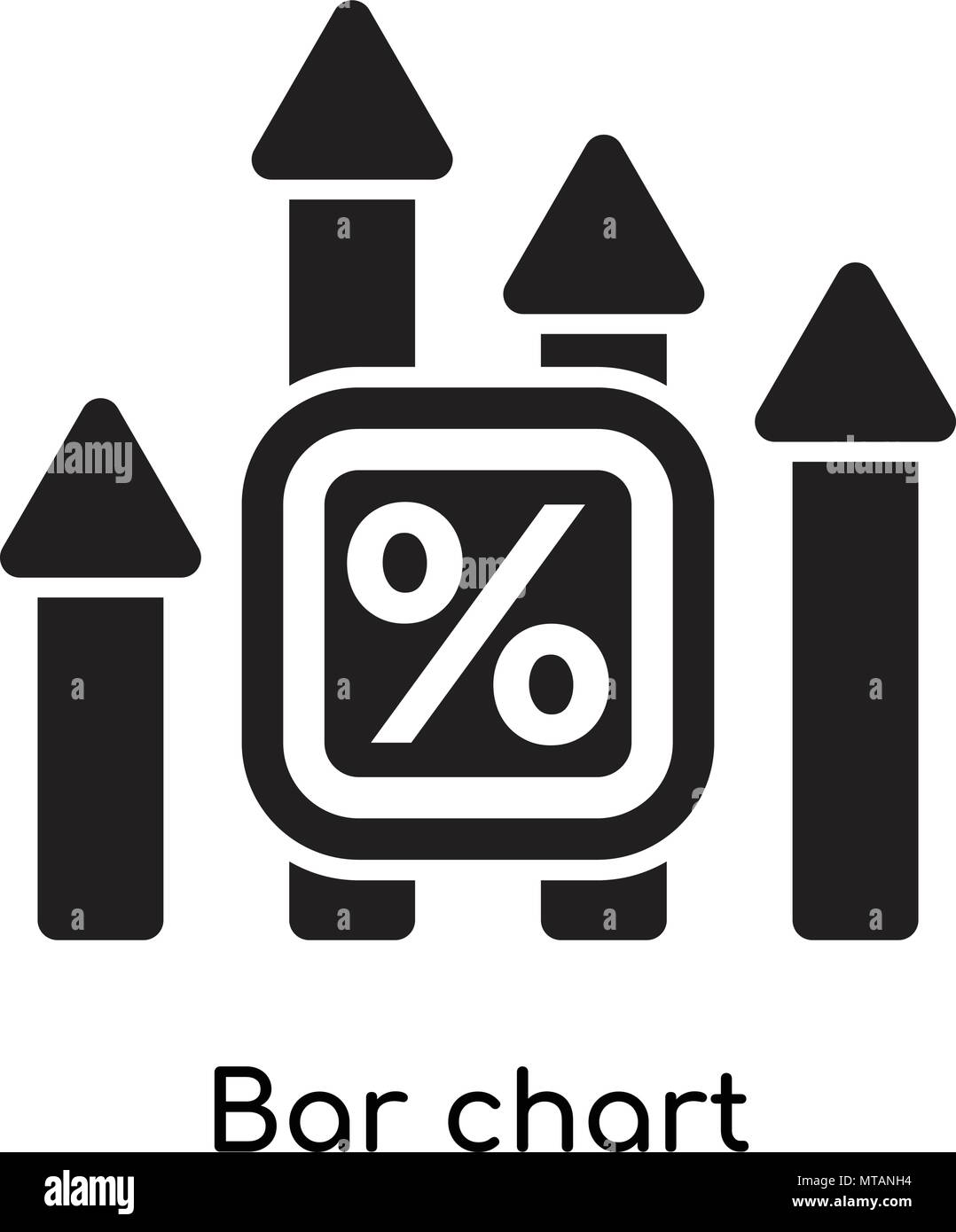 Bar chart icon isolated on white background for your web and mobile app ...