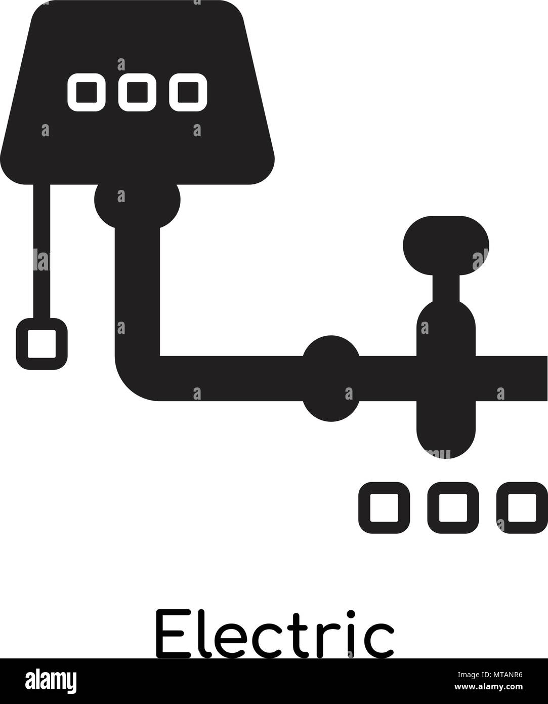 Electric icon isolated on white background Stock Vector Image & Art - Alamy