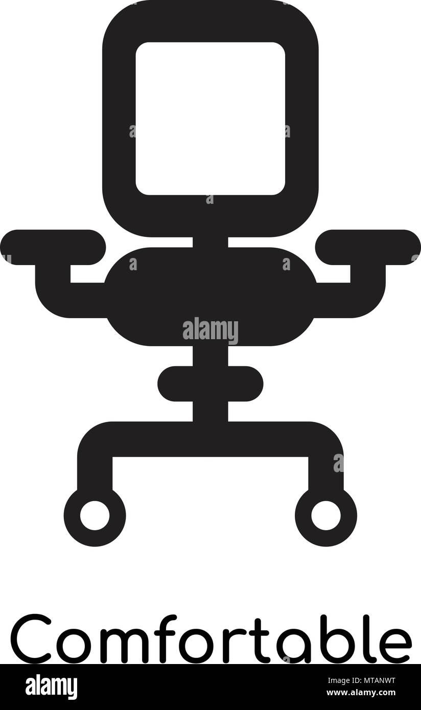Comfortable Icon Isolated On White Background Stock Vector Art