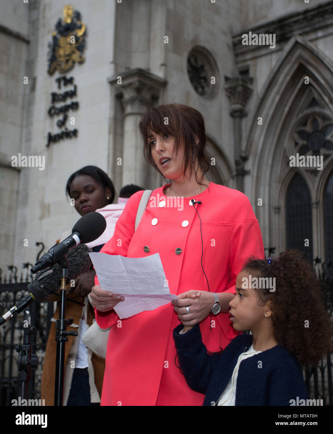 Anti abortion group file High Court challenge to 100m public spaces protection order, PSPO, around the Marie Stopes abortion clinic by Ealing council, London, UK.  Featuring: Alina Dulgheriu Where: London, England, United Kingdom When: 27 Apr 2018 Credit: Wheatley/WENN Stock Photo