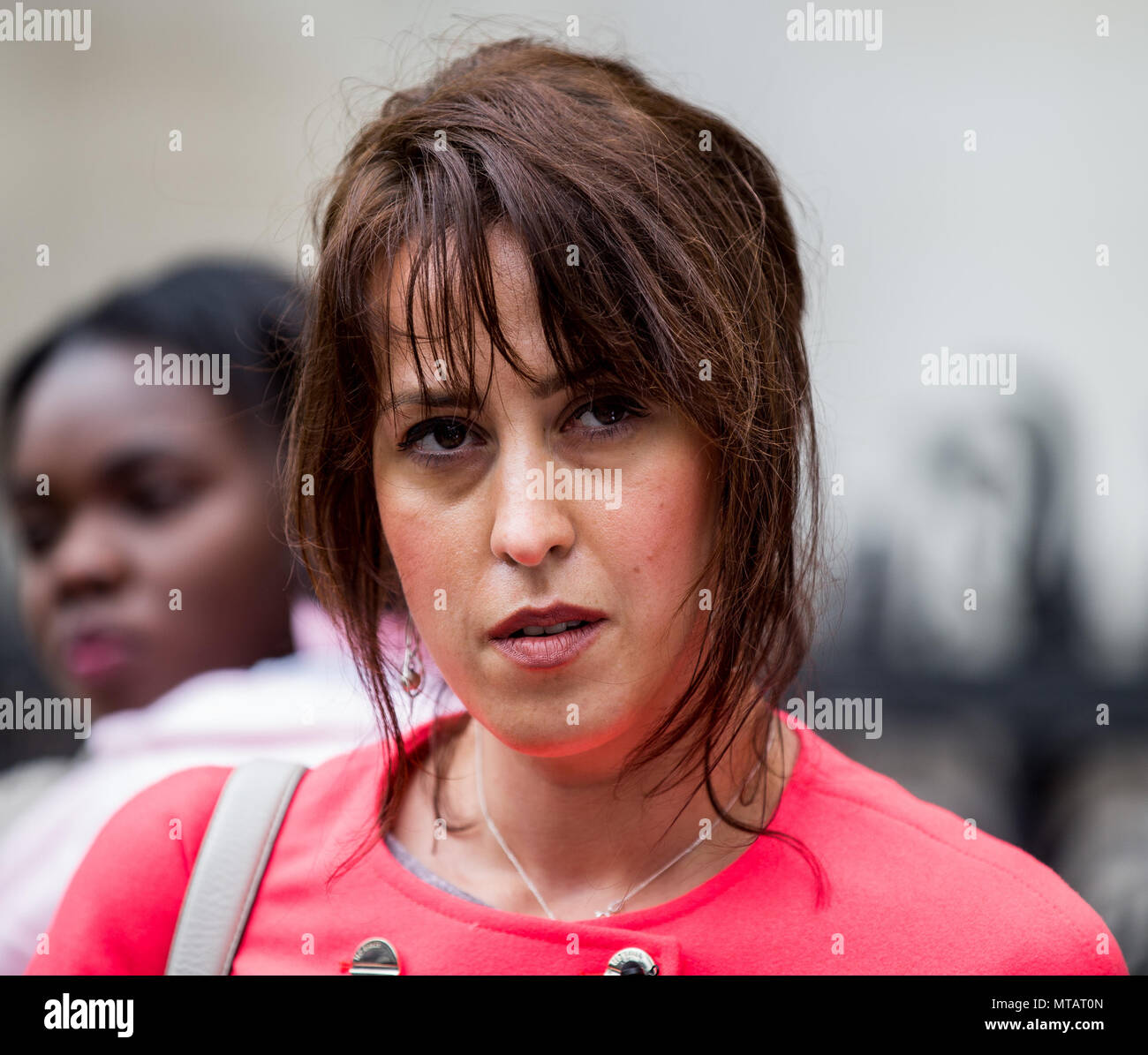 Anti abortion group file High Court challenge to 100m public spaces protection order, PSPO, around the Marie Stopes abortion clinic by Ealing council, London, UK.  Featuring: Alina Dulgheriu Where: London, England, United Kingdom When: 27 Apr 2018 Credit: Wheatley/WENN Stock Photo