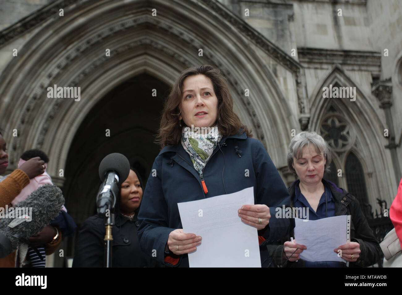 Anti abortion group file High Court challenge to 100m public spaces protection order, PSPO, around the Marie Stopes abortion clinic by Ealing council, London, UK.  Featuring: Elizabeth Howard Where: London, England, United Kingdom When: 27 Apr 2018 Credit: Wheatley/WENN Stock Photo