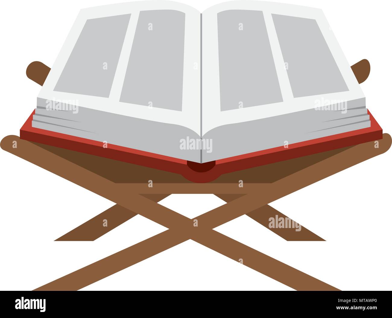 Sacred Book With Lectern Religious Icon Stock Vector Image Art Alamy