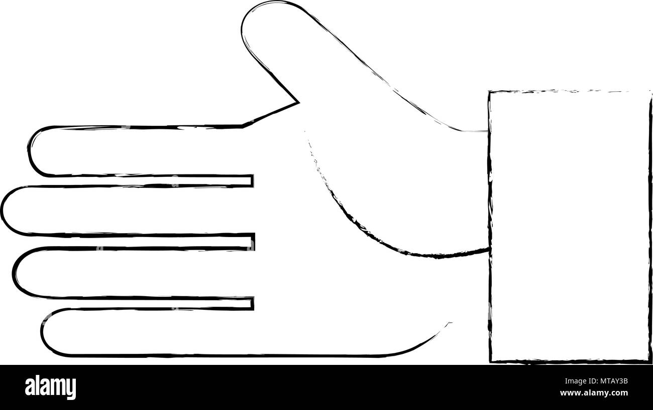 hand human isolated icon Stock Vector Image & Art - Alamy