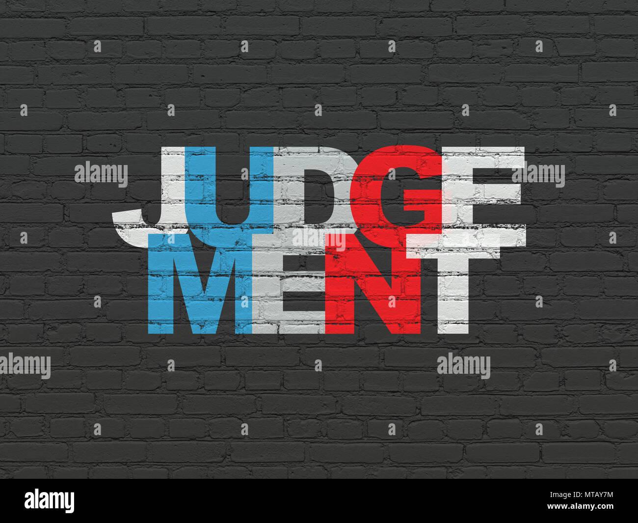 Law concept: Judgement on wall background Stock Photo - Alamy
