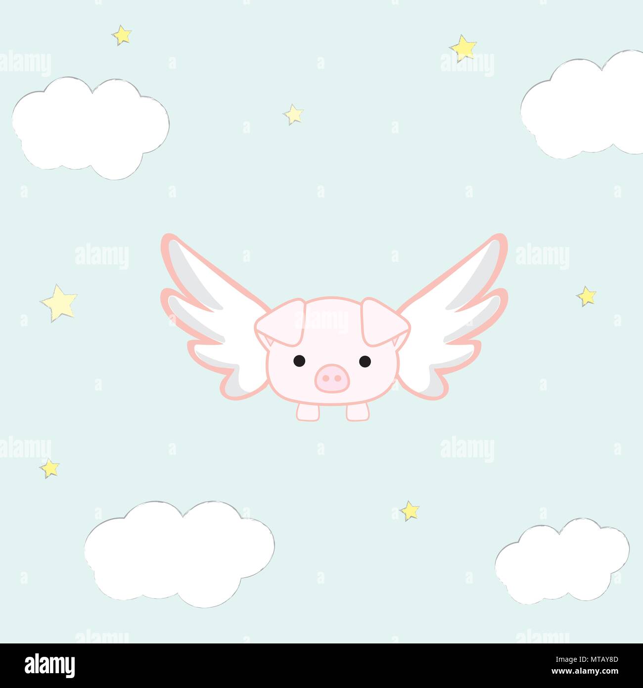 When pigs fly - Illustration Stock Vector