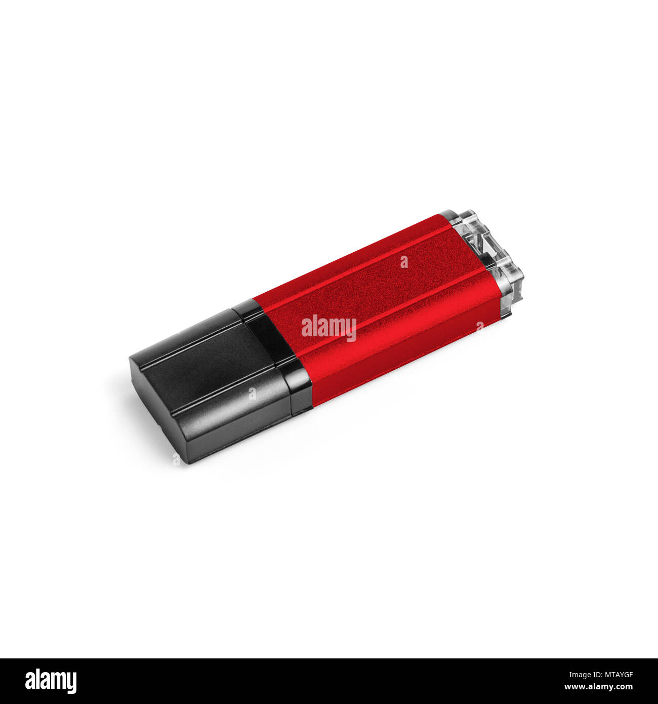 Small Red Usb Red usb flash drive on a white background Stock Photo - Alamy