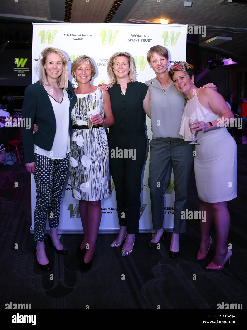 Guests attending the Women's Sport Trust #BeAGameChanger Awards, Troxy. Stock Photo