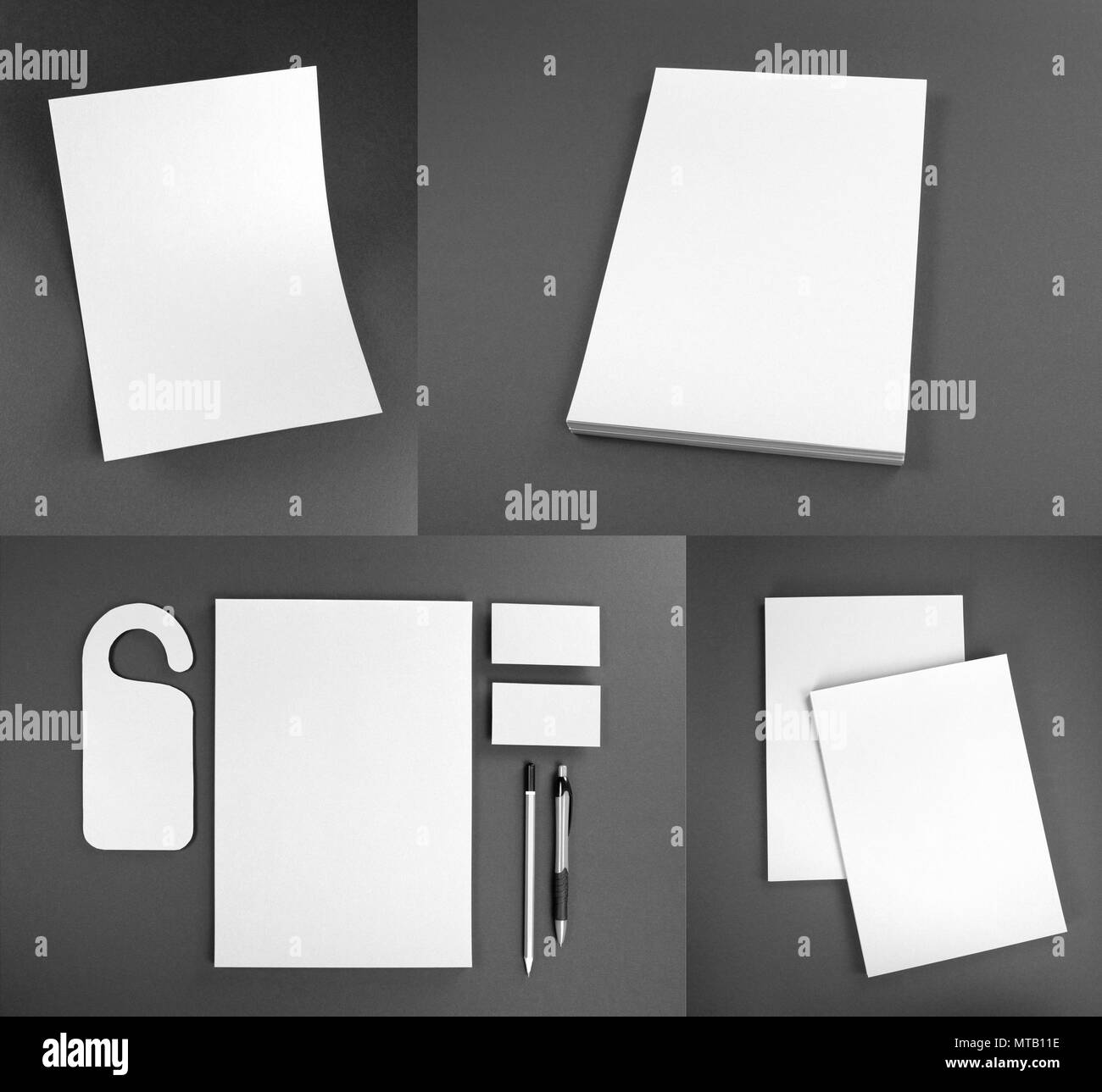 Stationery set design. Stationery template. Corporate identity Stock