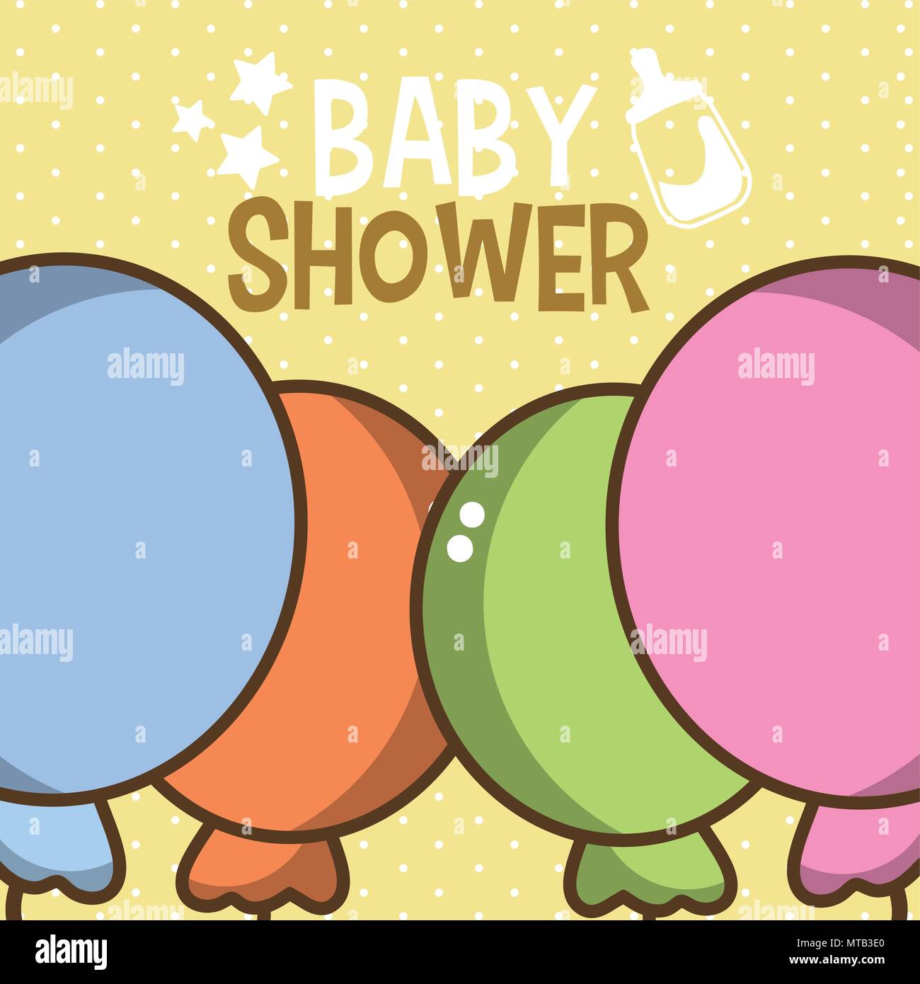 Baby shower card Stock Vector Image & Art Alamy