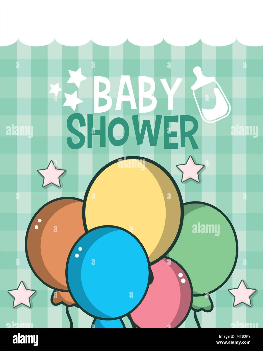 Baby shower card Stock Vector Image & Art Alamy